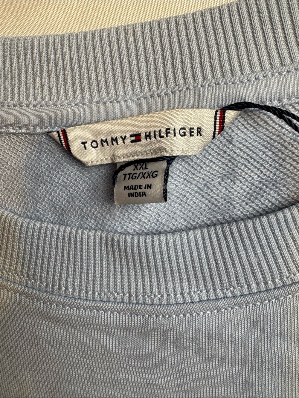 Tommy Hilfiger Pale Blue Crewneck Pullover